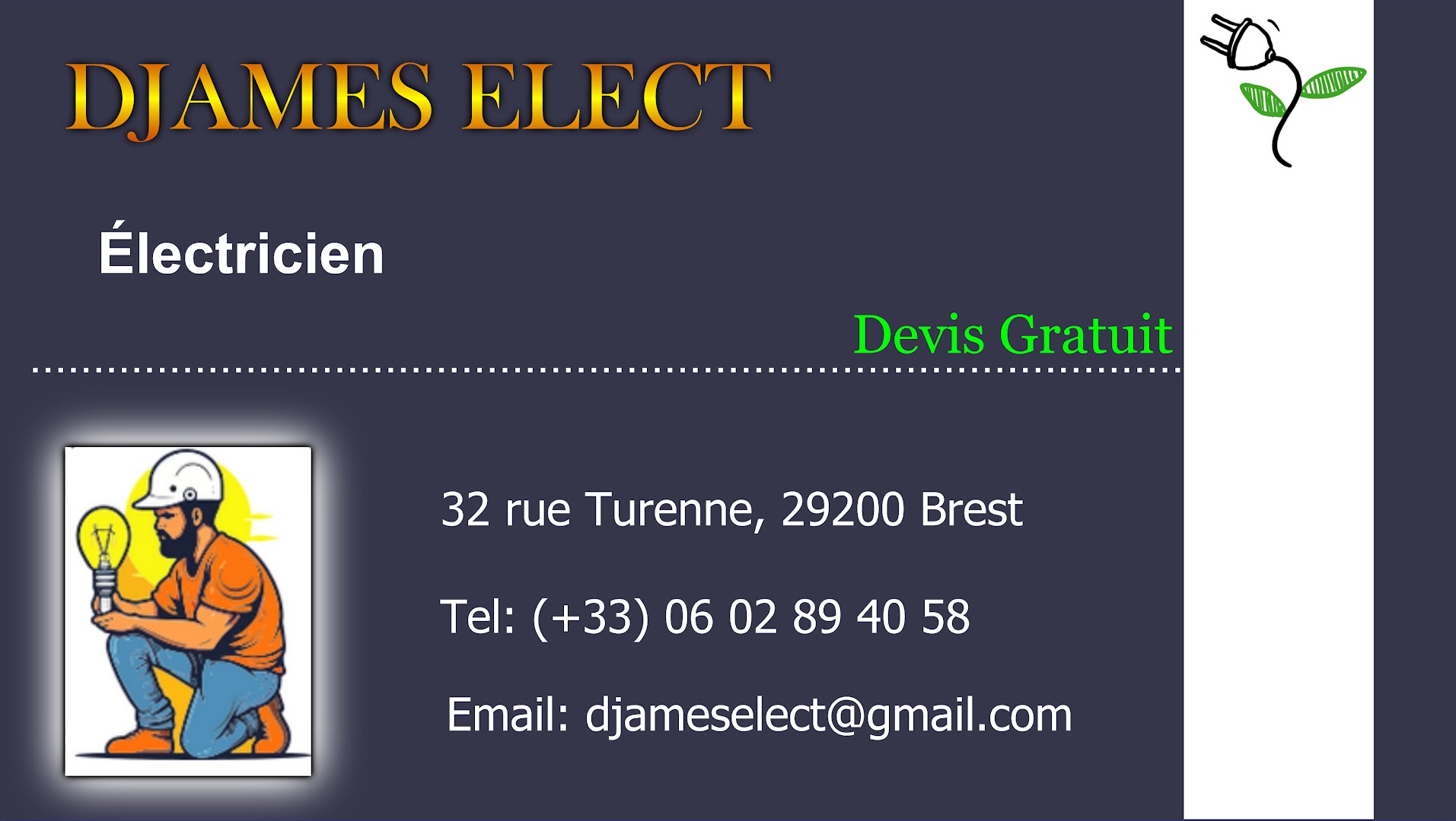 Électricien Brest Djames elect — Photos 5